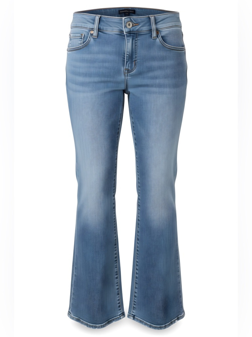 Sincerely Jules Flare Jeans in Light Blue Denim